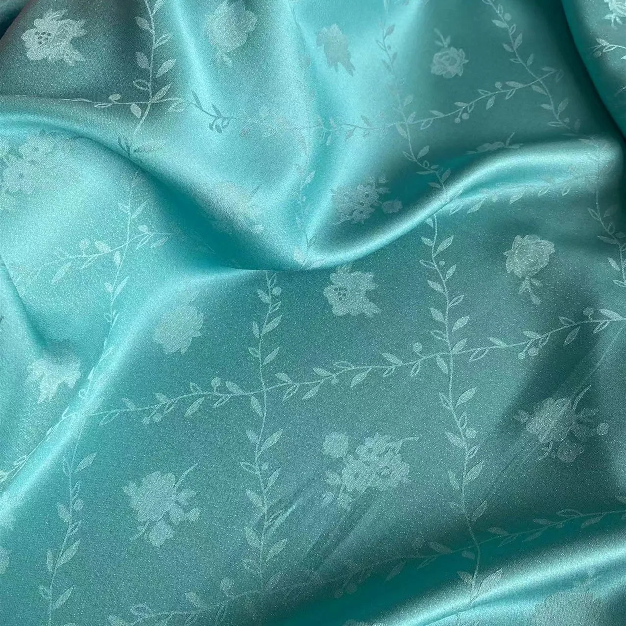Одежда NEW451 для лета/осени/весны, жаккардовая ткань с цветами из шелка тутового шелкопряда для шитья, одежда для женского платья «сделай сам», домашний текстиль