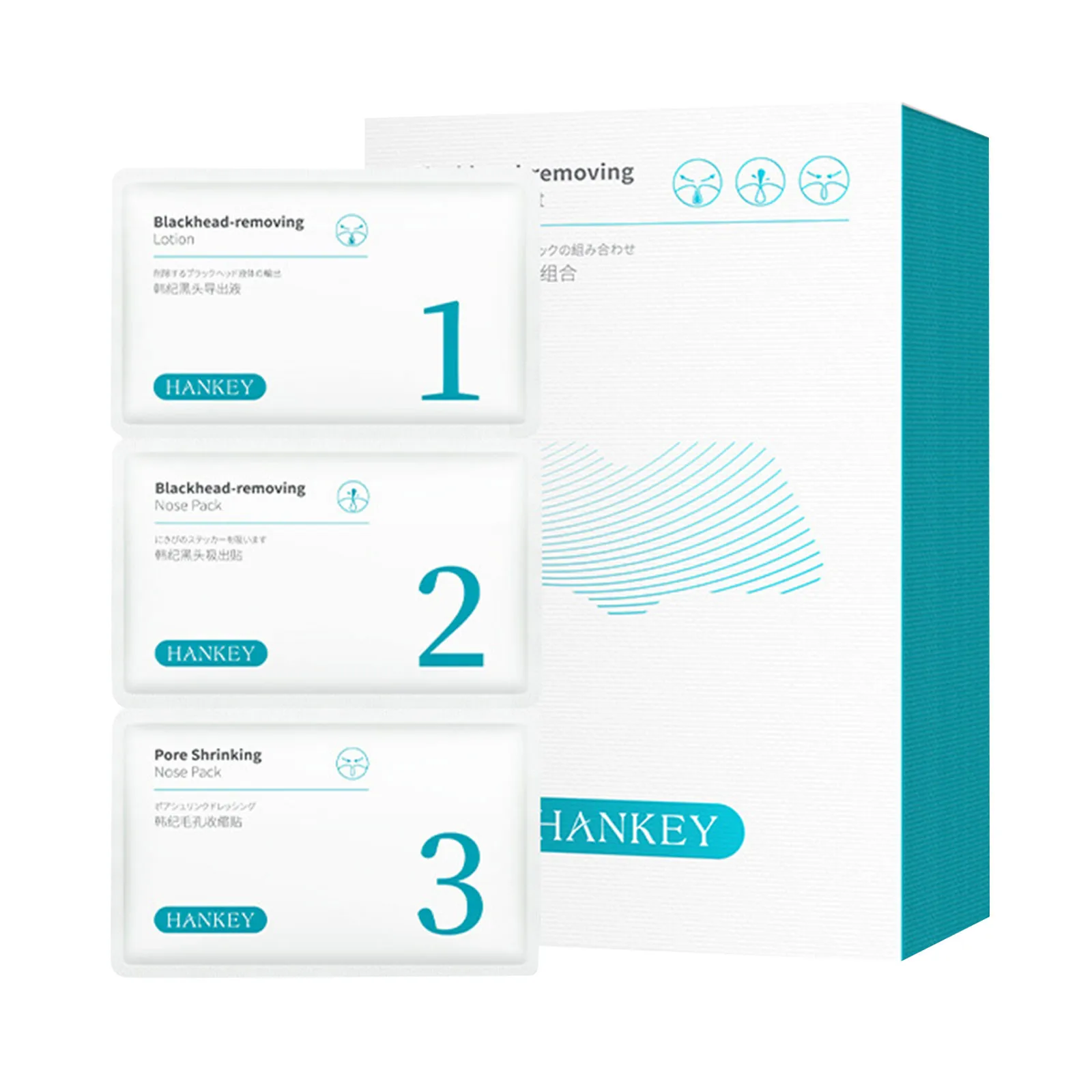 

3 Steps Witch Hazel Blackhead Remover Nose Strips Kit Gently Dissolves Blackheads And Unclogs Pores 5 Clear Mask+5 Pore Refining