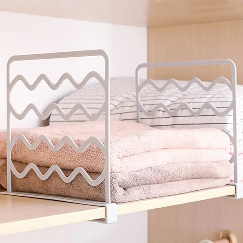 Регулируемая полка для хранения нижнего белья перегородка сетка шкафа доска