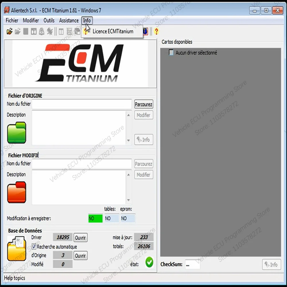 ECM Titanium V1.61 версия ECU Напоминание Идентификация автомобильного программного