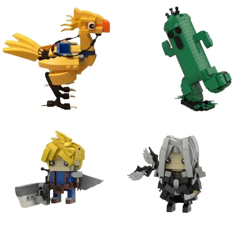 Финальная игра Фантастическая серия птицы Chocobos Brickheadzs облако Сефирот набор