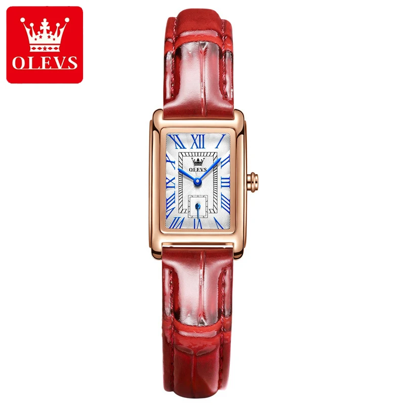 

Женские кварцевые часы с кожаным ремешком, водонепроницаемые