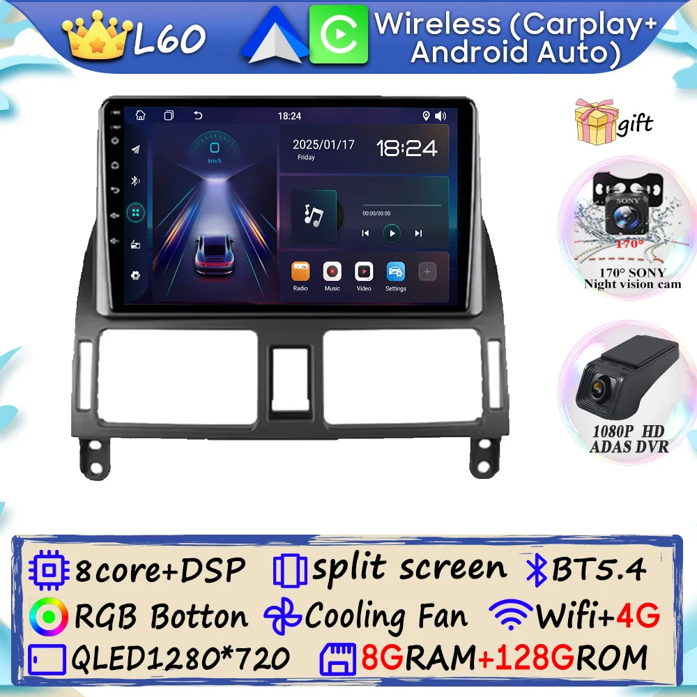 

Android 15 для Toyota Avensis T250 2003-2009 Carplay видео автомобильный радиоприемник GPS-навигация без 2din 4G Wi-Fi Bluetooth автомобильный монитор DSP