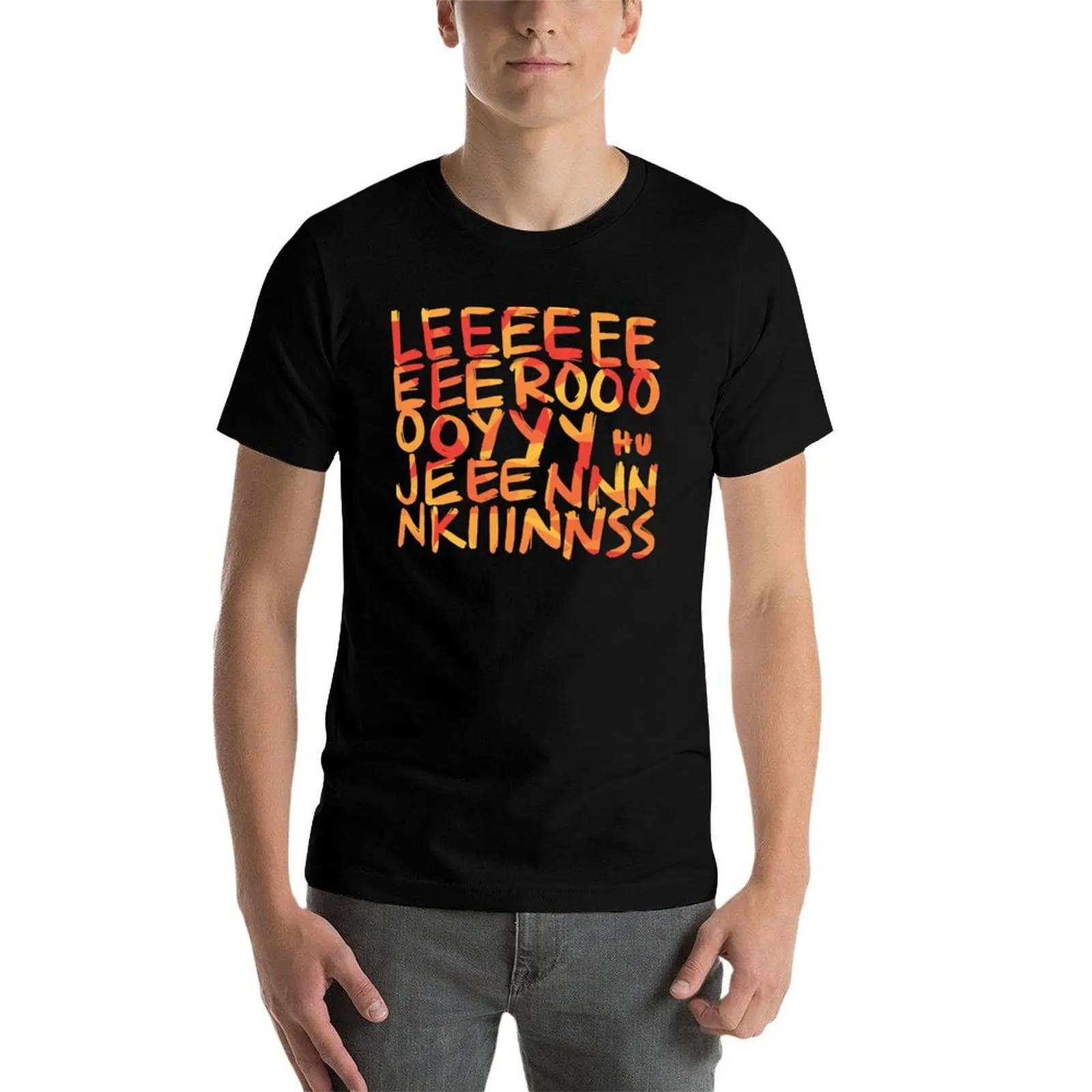 Фото Футболка Leroy Jenkins Funny Video Games, футболки с принтами, футболки для мужчин, мягкие хлопковые футболки с забавными надписями, футболка с темным юмором №3