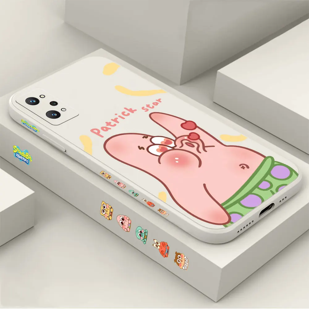 

Cartoon Cute S-SpongeBob Phone Case For Realme C35 C21 C21Y C15 C11 C2 X50 X7 X V30 V3 V25 V20 V15 V13 V11 V5 9 8 PRO Cover Capa