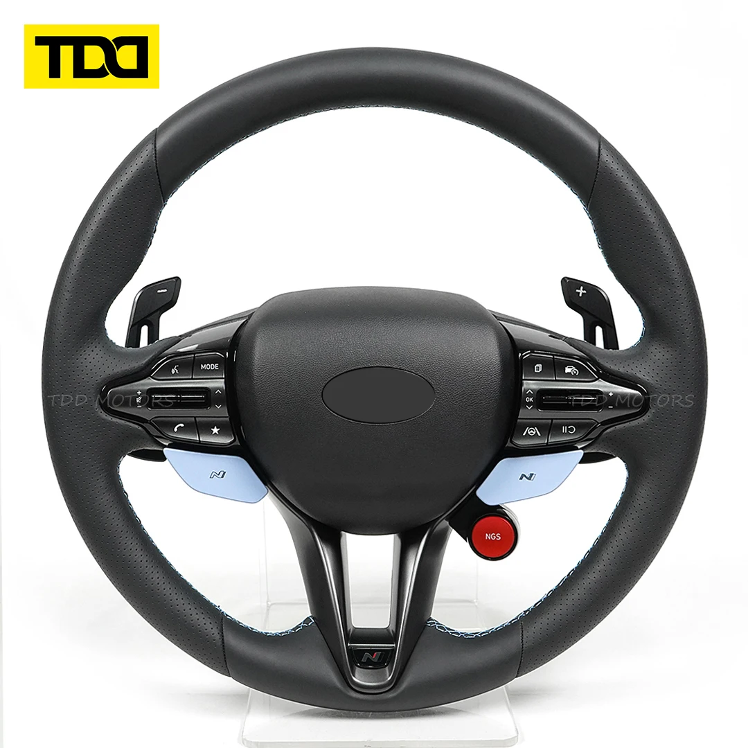 Фото Магнитные лепестки переключения передач TDD для Hyundai N GT i30N Kona N Elantra N Veloster N, лепестки из углеродного волокна. №1