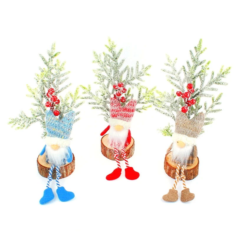 

Christmas Tree Baubles Ornaments Animals Santa Clause Snowman Doll Decoration Gift for Xmas Home Holiday Decor Figurine G2AB