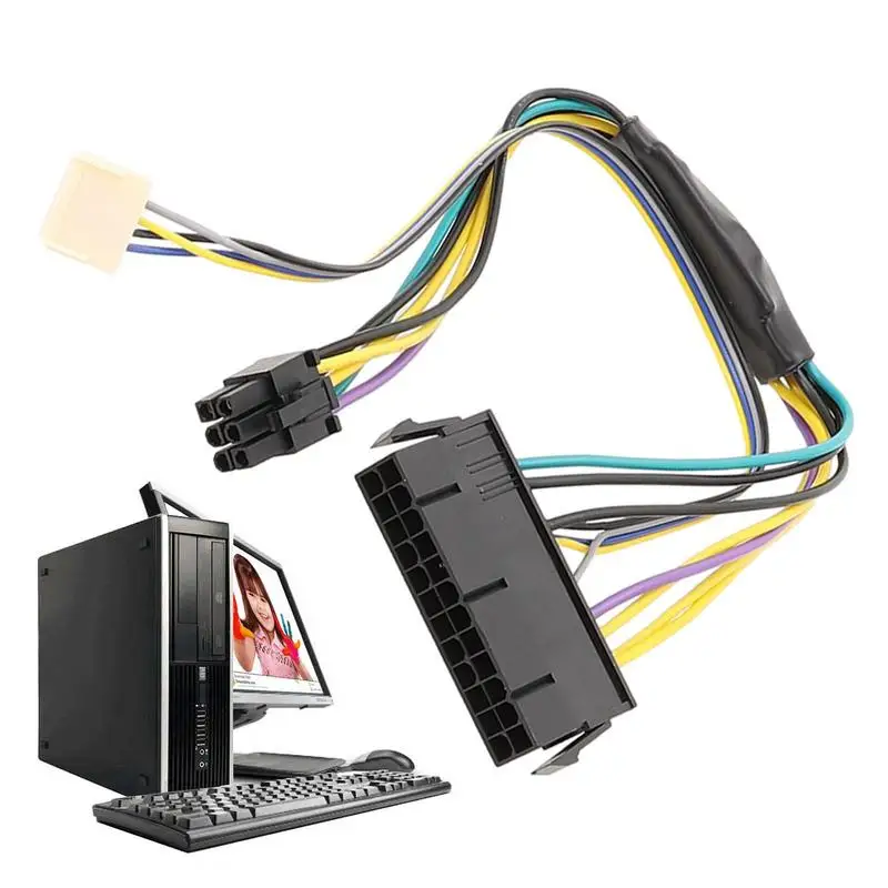 

24-Pin To 6-Pin Cable Adapter Power Cord For Elite 8100 8200 8300 Series Connector Cable Power Adapter 30cm Computer Accessories