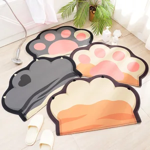 cartoon cats paw bath mat doormat rugs for home bathroom living room entrance door floor stair kitchen bedroom hallway non slip free global shipping