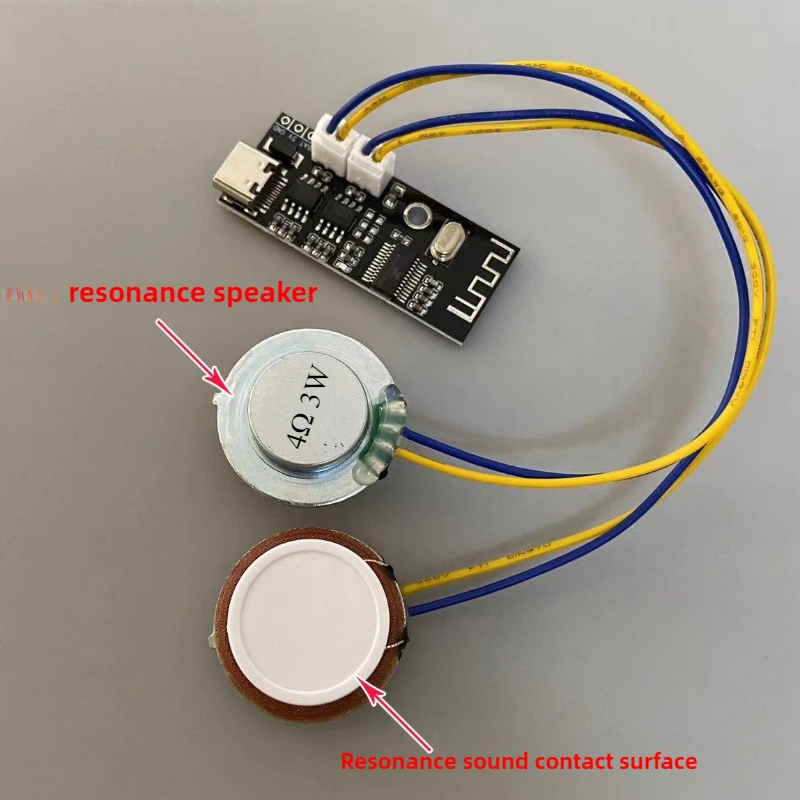 Фото SOTAMIA 27 мм резонансный вибрационный динамик 4 Ом 3 Вт, DIY Bluetooth-колонка 5 Вт x 2, модуль аудиоприемника Bluetooth-усилителя мощности №3