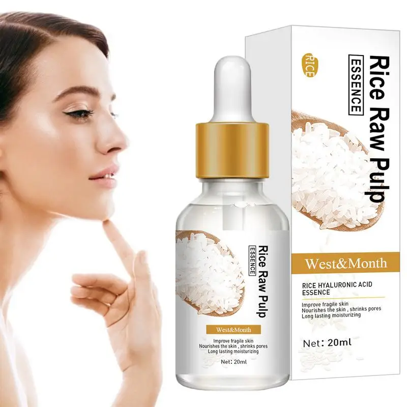 

White Rice Serum Face Whitening 20ml White Rice Serum Face Whitening Moisturizing Anti-Wrinkles Serum Hydrating Korean Skin Care