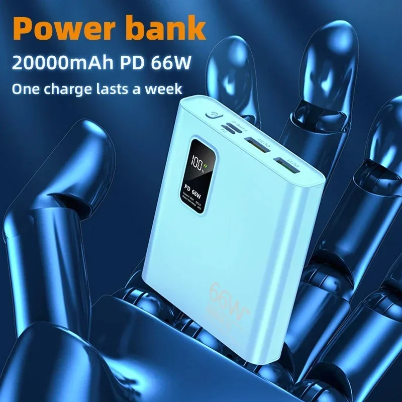 

Power Bank 20000mAh Small And Portable Two-Way Fast Charging Travel Power Bank Suitable For Xiaomi Samsung IPhone Fast Charging