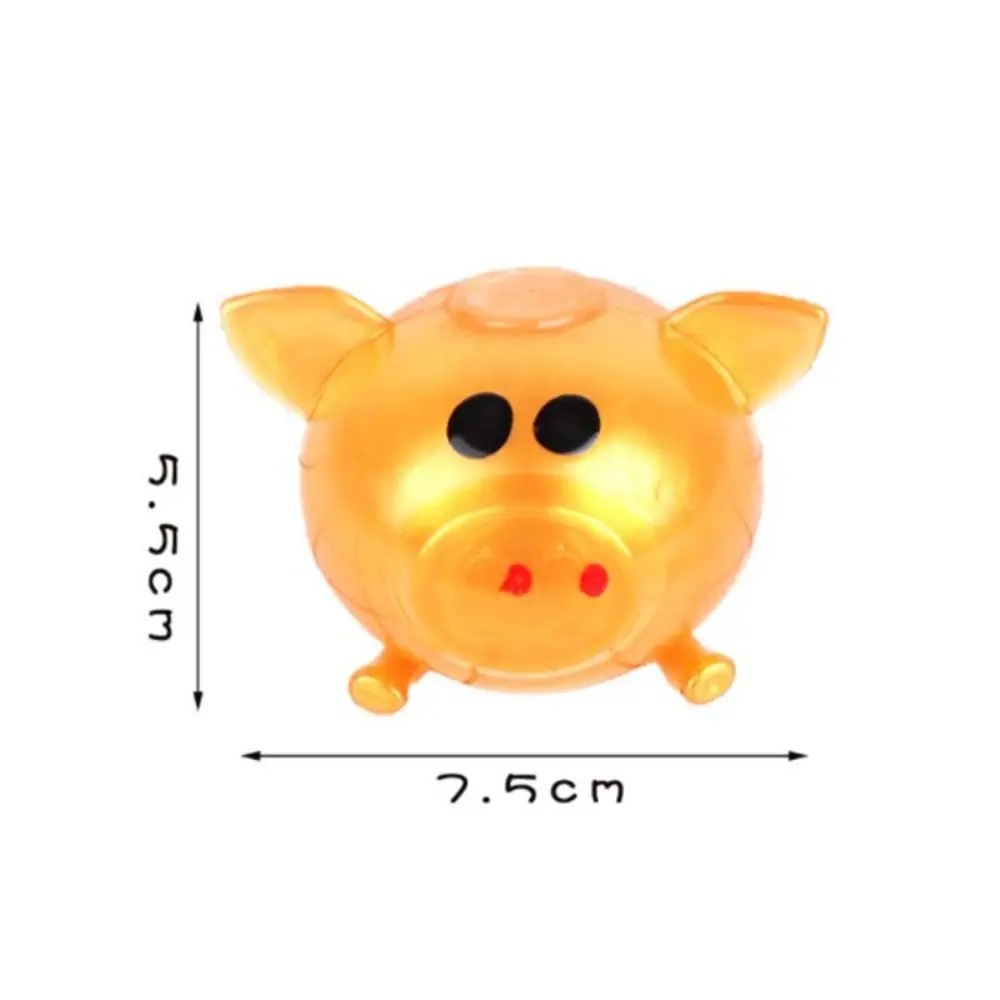 Sticky Pig Head Water Ball Toy Splat Vent Jello Fidget Забавная милая игрушка для малышей