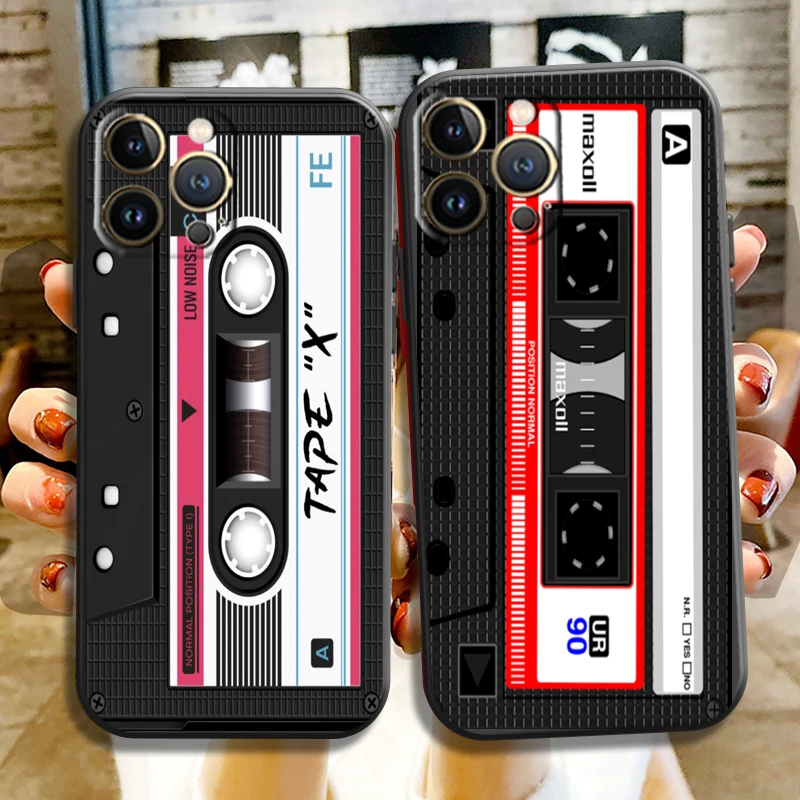 

Vintage Cassette Tape Retro Style For Apple iPhone 13 12 11 Pro 13 12 Mini X XR XS Max 5 5s 6 6S 7 8 Plus SE2020 Phone Case