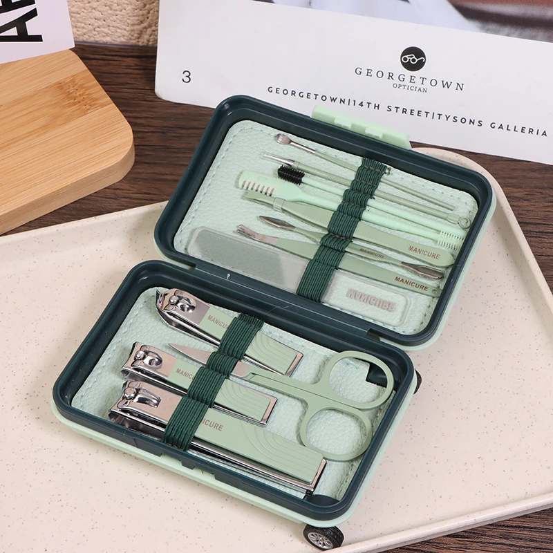 Роскошный набор для маникюра и педикюра 8/12 шт. ножницы ногтей из нержавеющей