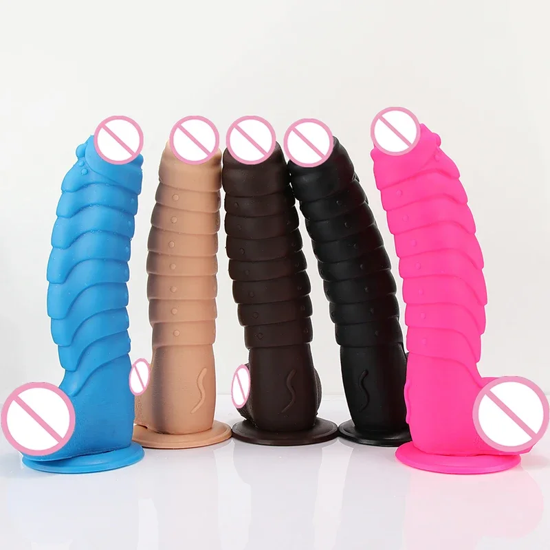 XXL огромный фаллоимитатор реалистичные чешуи дракона пенис с присоской для