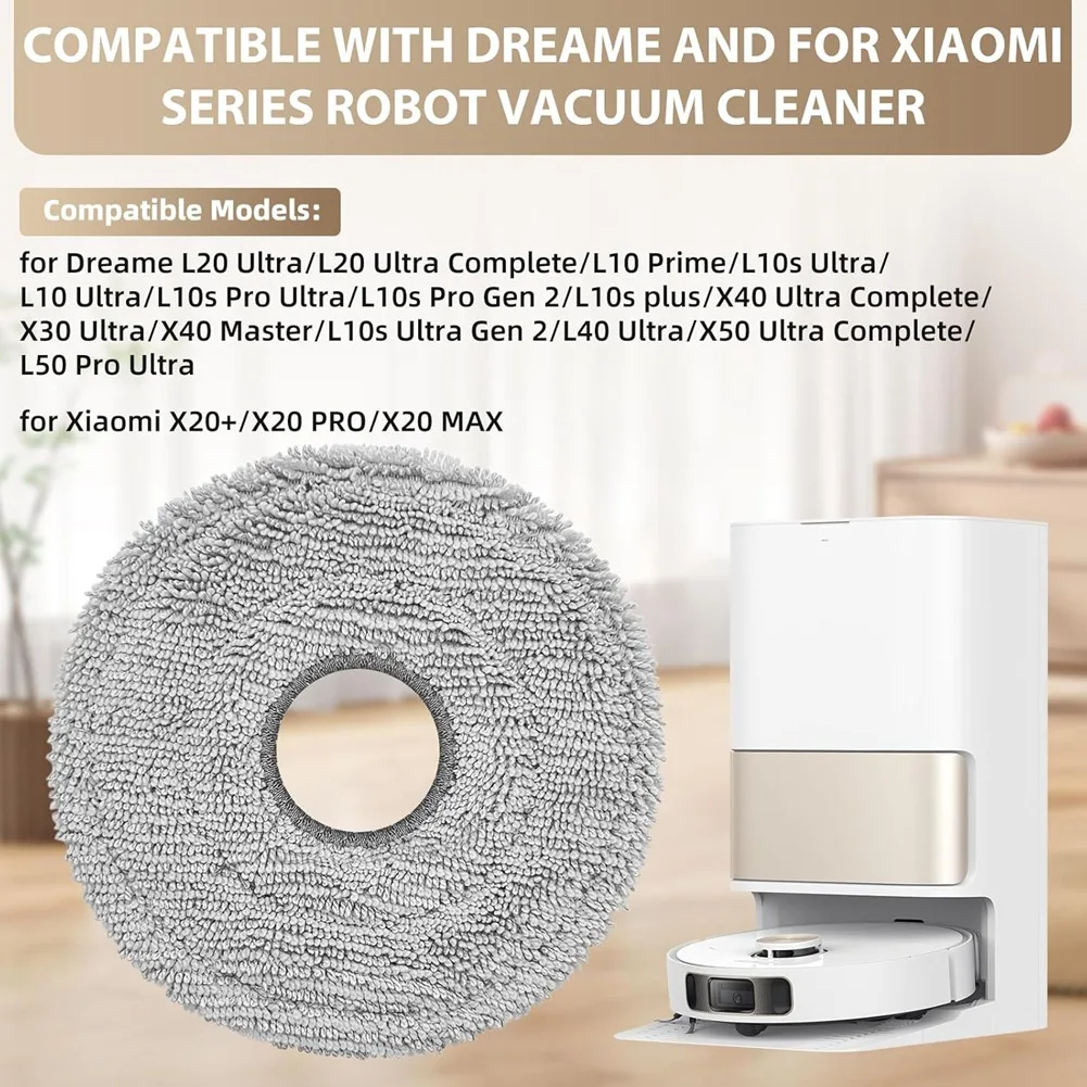 LECKL-для Dreame X50X40L20 Ultra Complete, L50L40X30L10L10s Pro Ultra, L10 PrimeL10s Plus, пылесос, швабра из микрофибры C (art.: 3920cf0fec092) - 3920cf0fec092