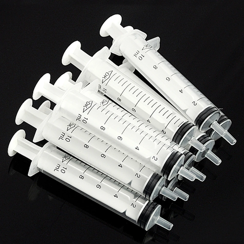 

10ml Plastic Nutrient Sterile Health Measuring Syringe Tools Reusable Small Hydroponics Cat Feeding Accessories 100Pcs/lot