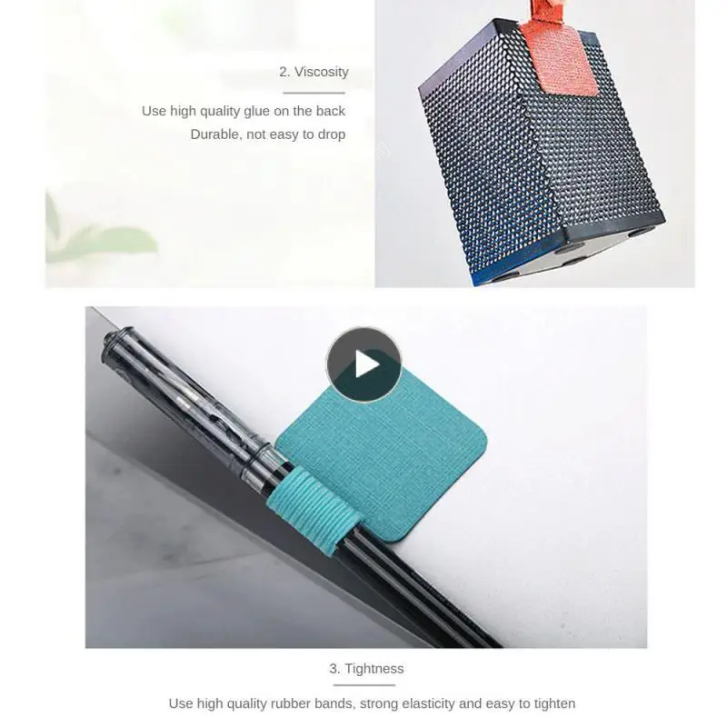 

Durable Pen Case Portable Fashion Accessories Simple Leather Stationery Small Notebook Storage Self-adhesive Practical Household