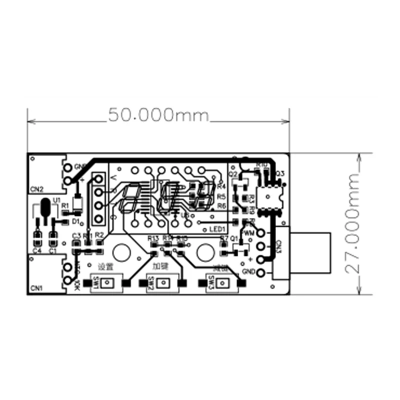 DC 12 В ШИМ-детектор температуры модуль контроллера зонда 4-проводной контроллер