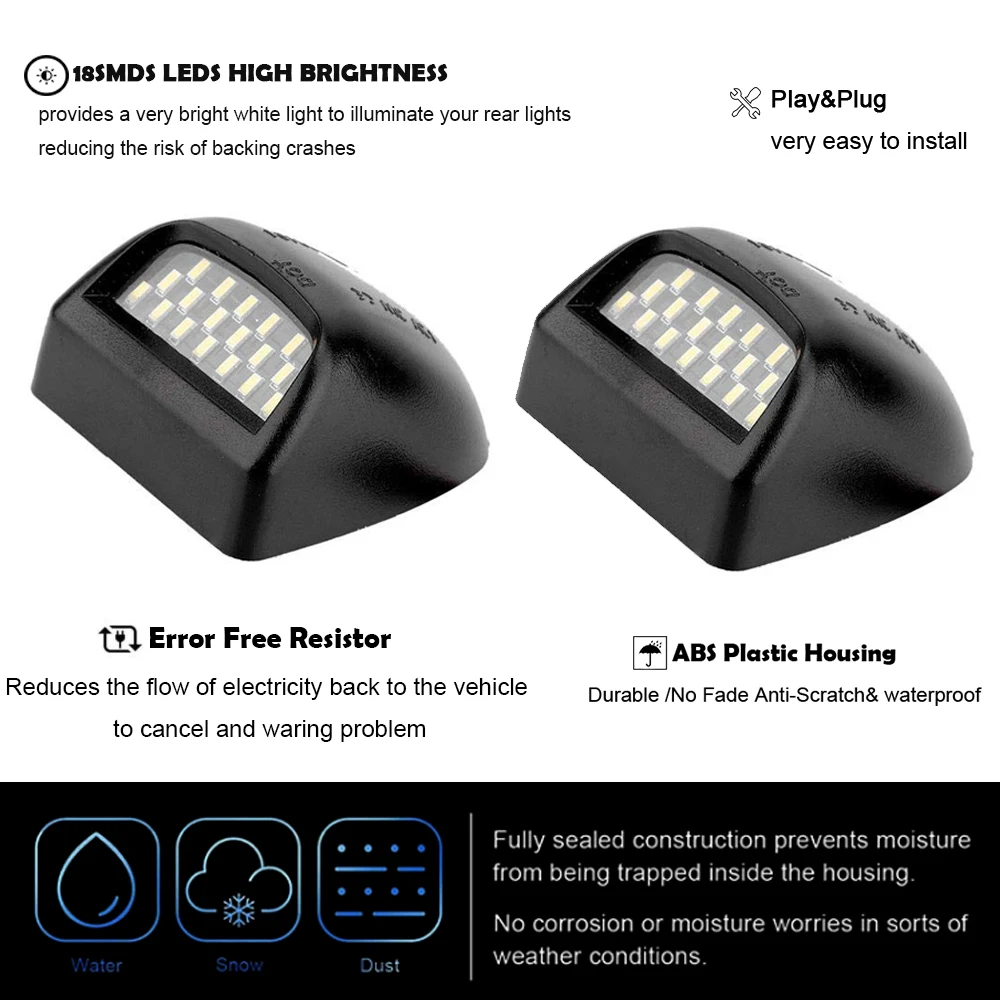 2x для Chevy Avalanche 1500 Silverado 1500HD 2500HD 3500HD Suburban 2500 Tahoe Traverse Автомобильные светодиодные