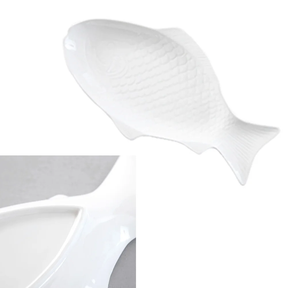

Fish Serving Ceramic Platter Plates Plate Dish Shaped Pan Tray Sushibowl Oval Snack Dishes Porcelain Trays Dinner Platters