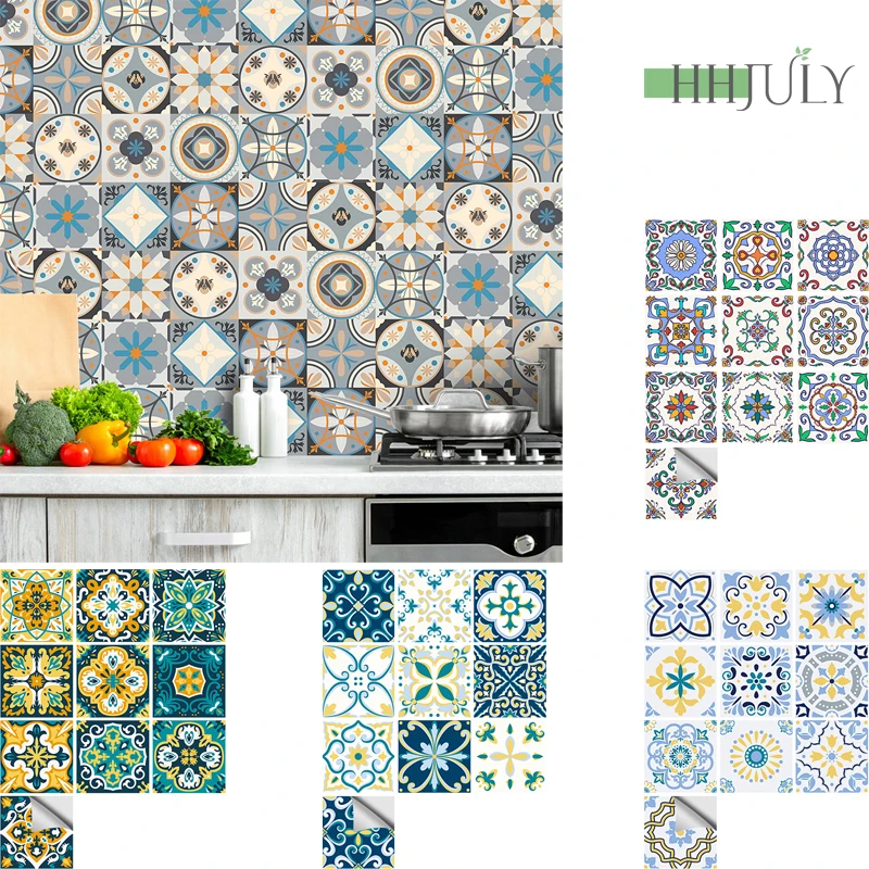 

10 шт., самоклеящиеся наклейки на стену, для кухни, ванной, гостиной