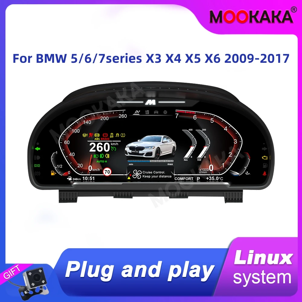Для BMW 5/6/7series X3 X4 X5 X6 автомобильный ЖК-дисплей приборной панели цифровой кластер