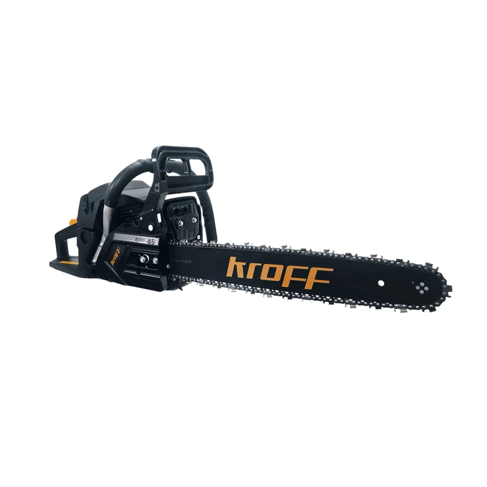 KROFF/Бензопила KROFF KGS-52/Пила цепная бензиновая КРОФФ/4800Вт 1.3мм 2800 об/мин 450мм шина/ -