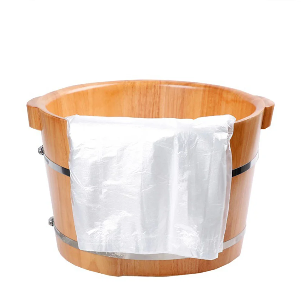

Foot Liners Bath Pedicure Spa Disposable Tub Basin Soak Liner Plastic Footsie Soaking Paraffin Pedi Wax Guard Transparent Snug