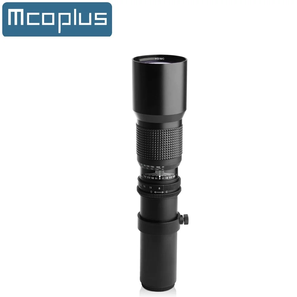 Фотообъектив Mcoplus 500 мм f8.0 с ручной фокусировкой для Sony E Mount A6300 A6400 A6000 A6500 A7 A7II A7III A9