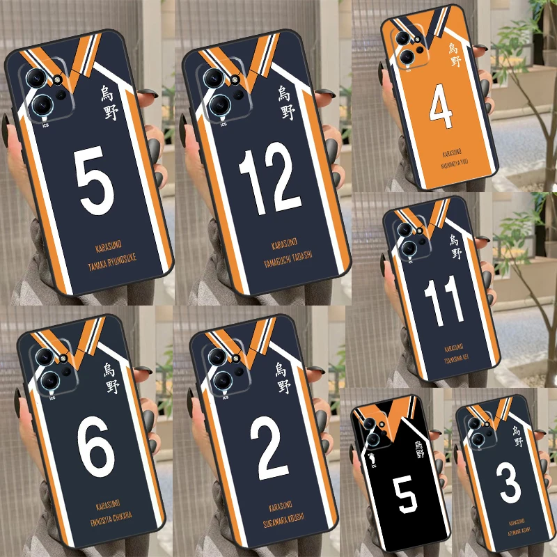 Haikyuu! Чехол Karasuno Team Uniform для Xiaomi Redmi 12 12C 9C 10C, чехол для Redmi Note 11 12 8 9 10 Pro 9S 10S 11S 12S