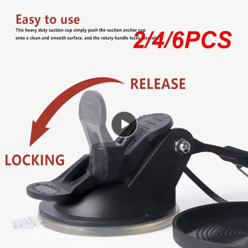 

2/4/6PCS Suction Cup Anchor Securing Hook Tie Down,Camping Tarp As Car Side Awning, Pool Tarps Tents Securing Hook Universal