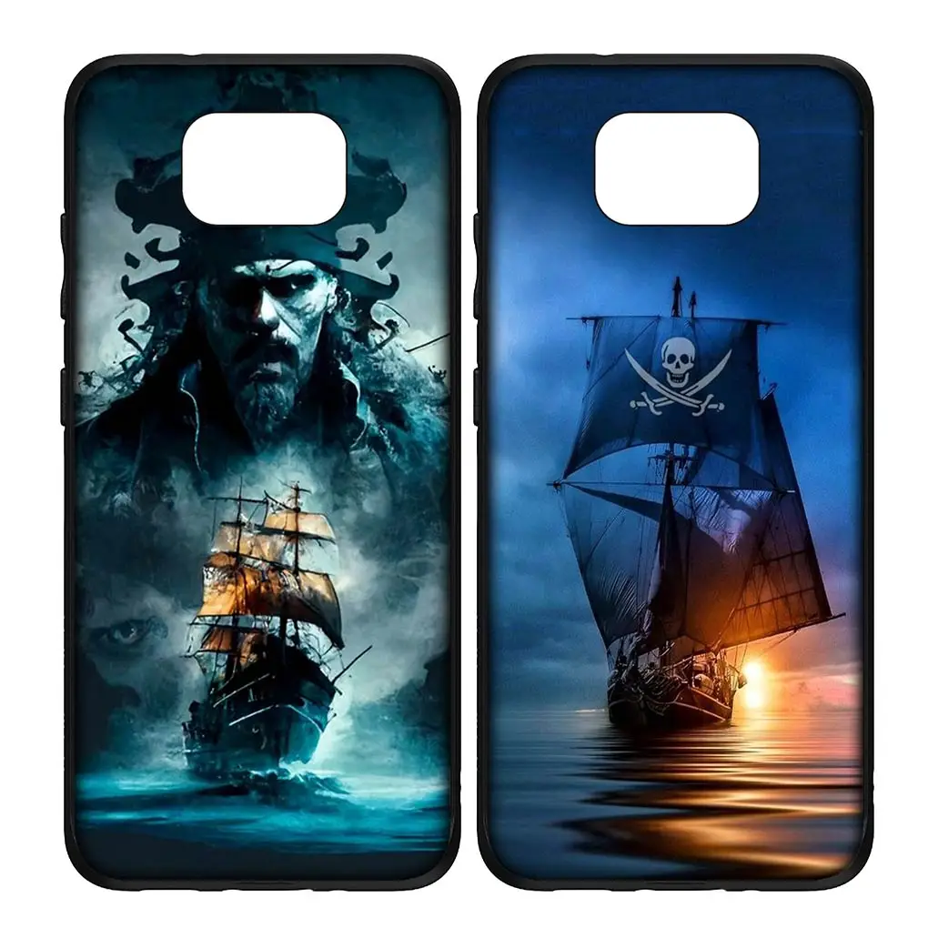 Гибкий чехол для телефона с капитанами Jack Sparrow Samsung Galaxy S24 S23 Fe Ultra Plus A05 A55 A35 A24 A25 A15 M55