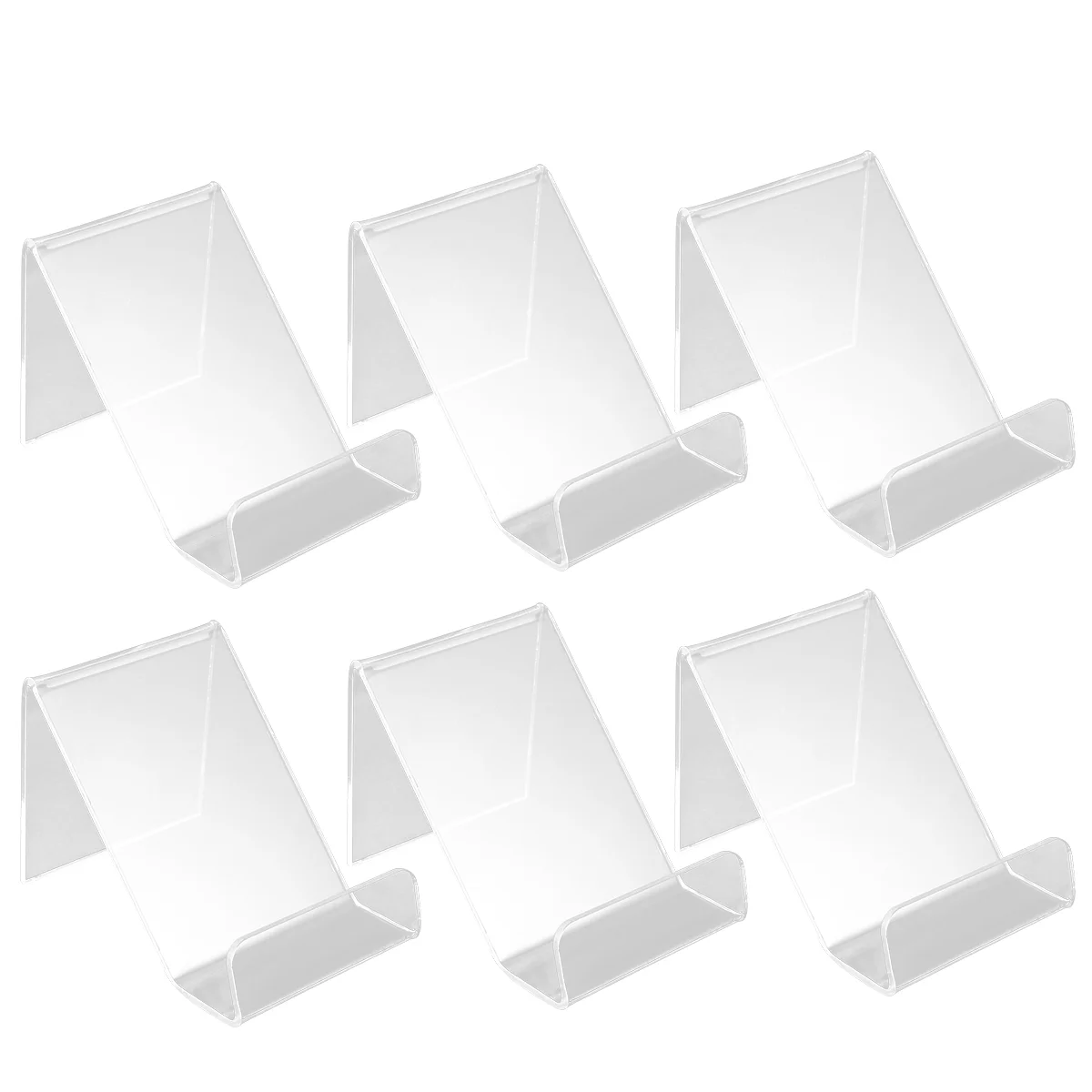 

10pcs Transparent Phone Bracket Acrylic Phone Bracket Creative Phone Holder Phone Display Stand