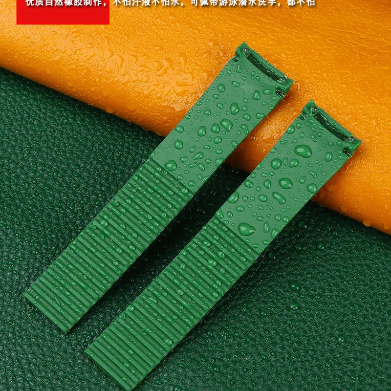 Premium-Grade Soft Rubber Watch Strap Aquanaut Fits For Patek Philippe Silicone 5164A 5167A 5168A 21mm Folding clasp Watchbands