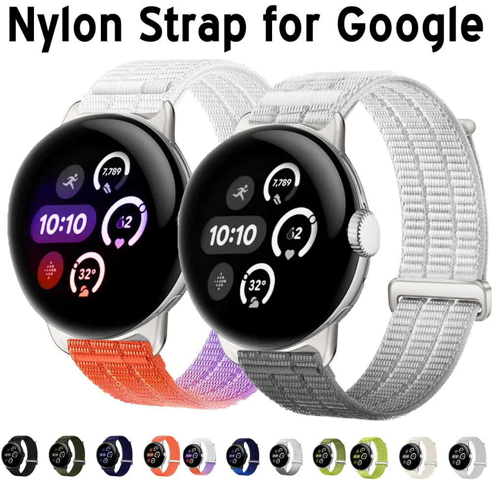 Фото Сменный ремешок для Google Pixel Watch 4, 3, 2, 1, 41 мм, 45 мм, градиентный спортивный нейлоновый ремешок, дышащий ремешок-браслет для часов №1