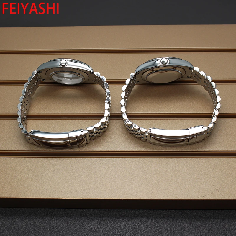 36mm 40mm Case Strap Watch Watchband Sapphire Crystal oyster perpetual day date For nh35 nh36 Miyota 8215 Movement 28.5mm Dial