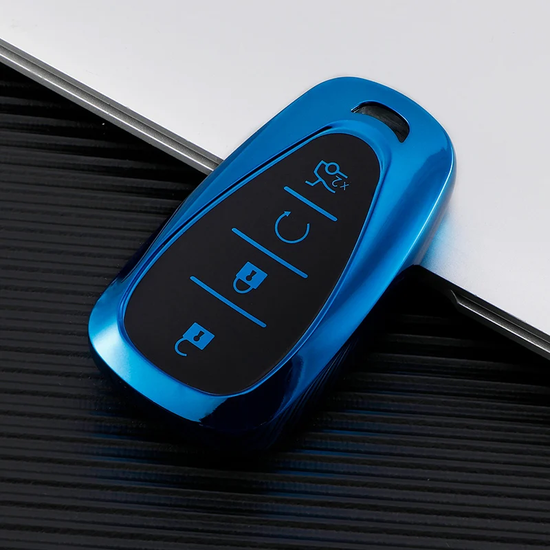 

Чехол для автомобильного ключа из ТПУ для Chevrolet Chevy Camaro Cruze Malibu XL Sonic Volt Tracker Spark Bolt Trax Equinox Traverse 2017-2019