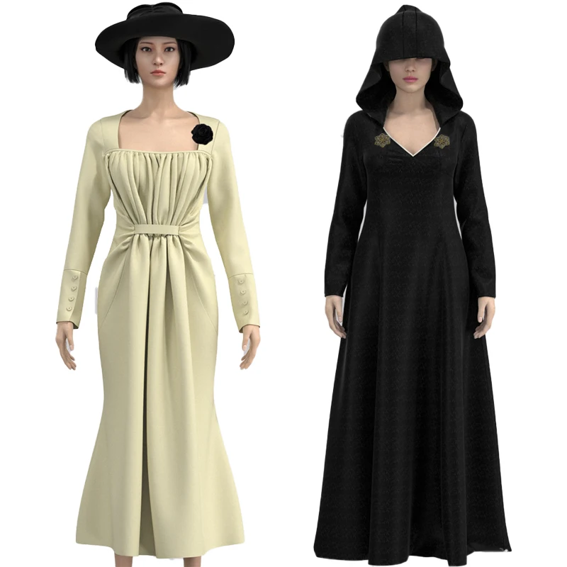 

Resident Evil，Female vampire，Long dress cosplay ，Halloween costumes for women，Horror game cosplay