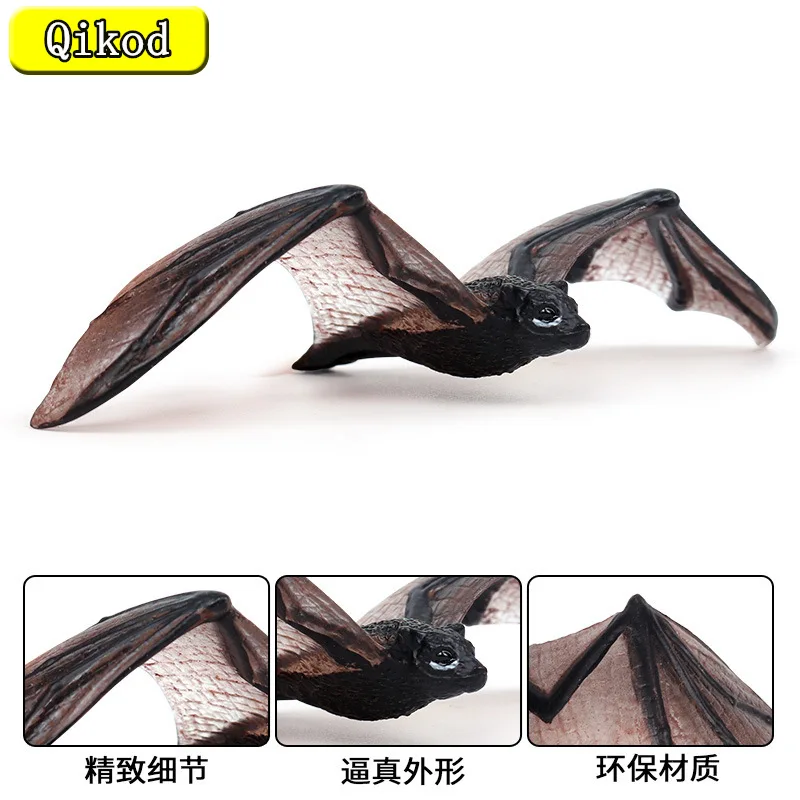 

Simulation Bat Animal Model Toy Flying Animal Bat Model Home Decoration Accessories Children's Cognitive Hand-made Ornaments
