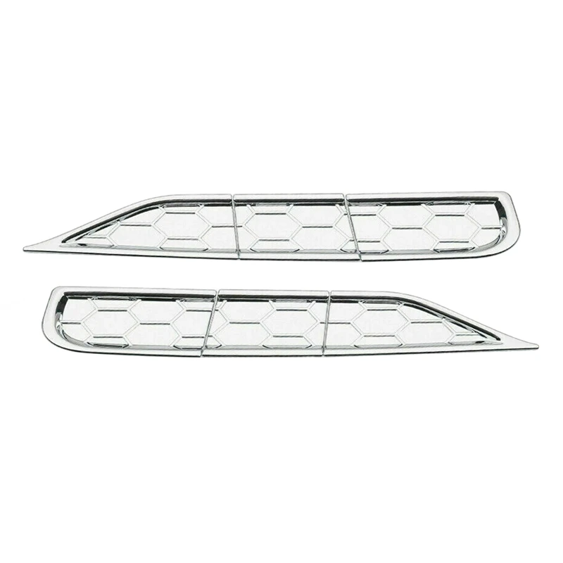 

Headlight Cleaning Cover Trim Bezels for Jeep Grand Cherokee 2014-2016 Silver