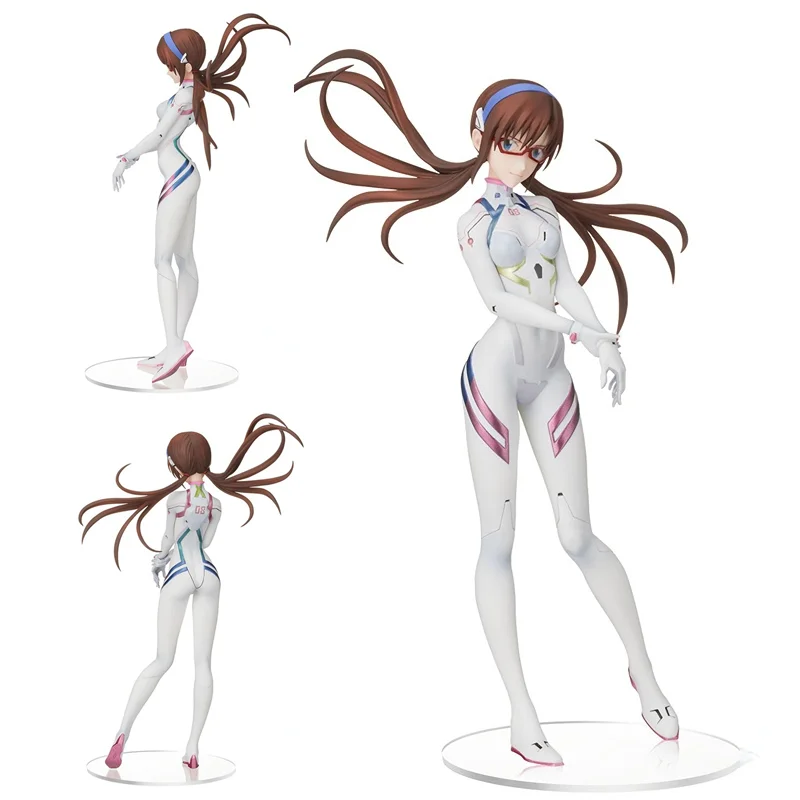 

Pre sale EVA Rebuild of Evangelion Mari Makinami Illustrious White Driving Suit Anime Action Figure Collection 20cm For Children