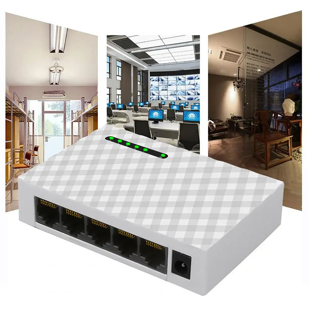 Полезный сетевой коммутатор с 5 портами 10/100 Мбит/с | Компьютеры и офис