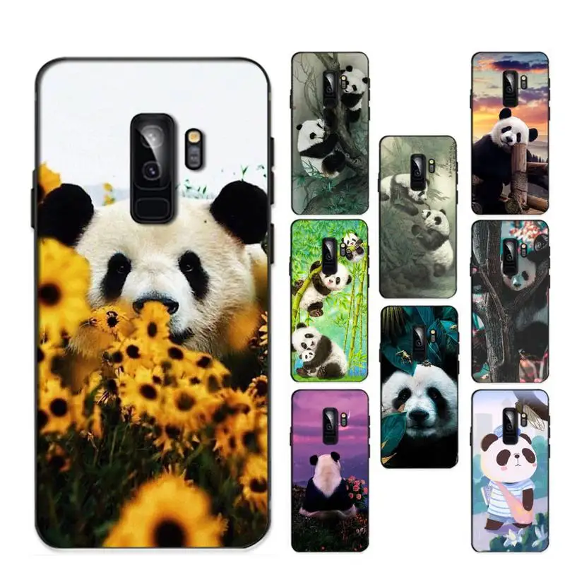 

Cute Panda Letters Animal Pattern Phone Case for Samsung S20 lite S21 S10 S9 plus for Redmi Note8 9pro for Huawei Y6 cover