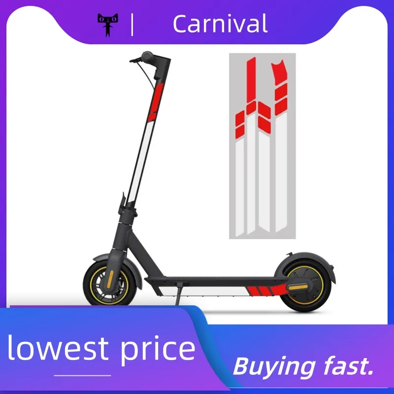 для велосипеда Светоотражающие наклейки из ПВХ Ninebot MAX G30 Запчасти электрического