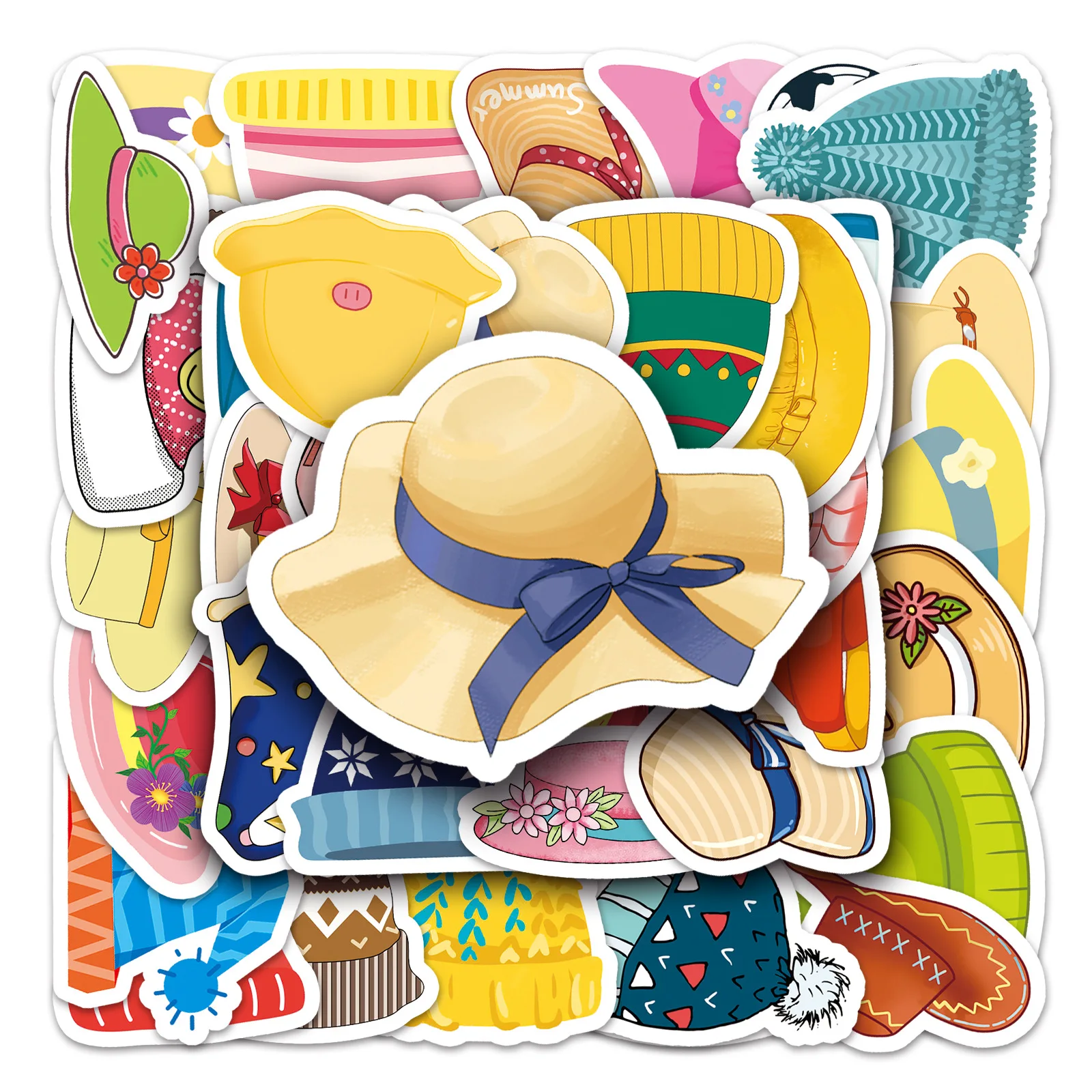 

Cartoon Caps Stickers Pack Notebook Car Laptop Notebooks Toys Aesthetic Stationery Phone Cases Planner Skateboard Decals