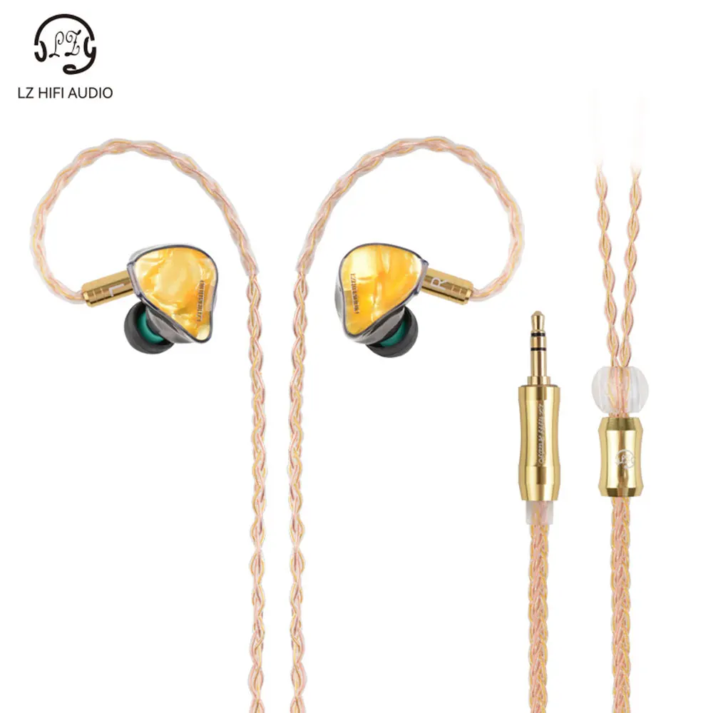 LZ A2 PRO Best In Ear HIFI IEM Earphone 1Dynamic＋2 Knowles BA Hybrid 3 Driver Resin Music Monitor with Detach 0.78mm 2Pin Cable