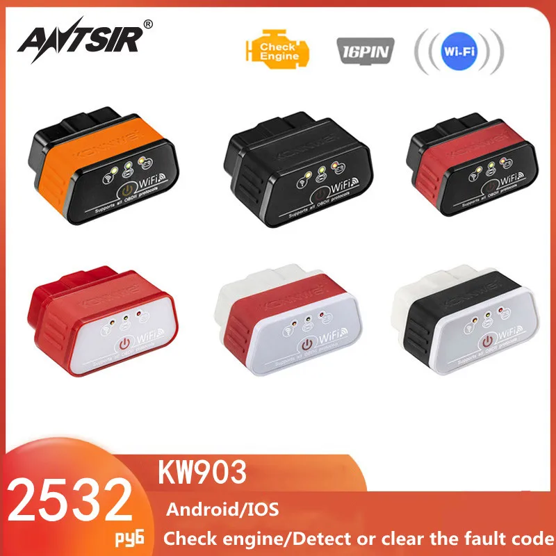 OBD2 ELM327 V1.5 WIFI Adapter Automotive Scanner Car Diagnostic Tool ELM 327 Car Error Code Reader ODB2 ELM327 Autoscanner