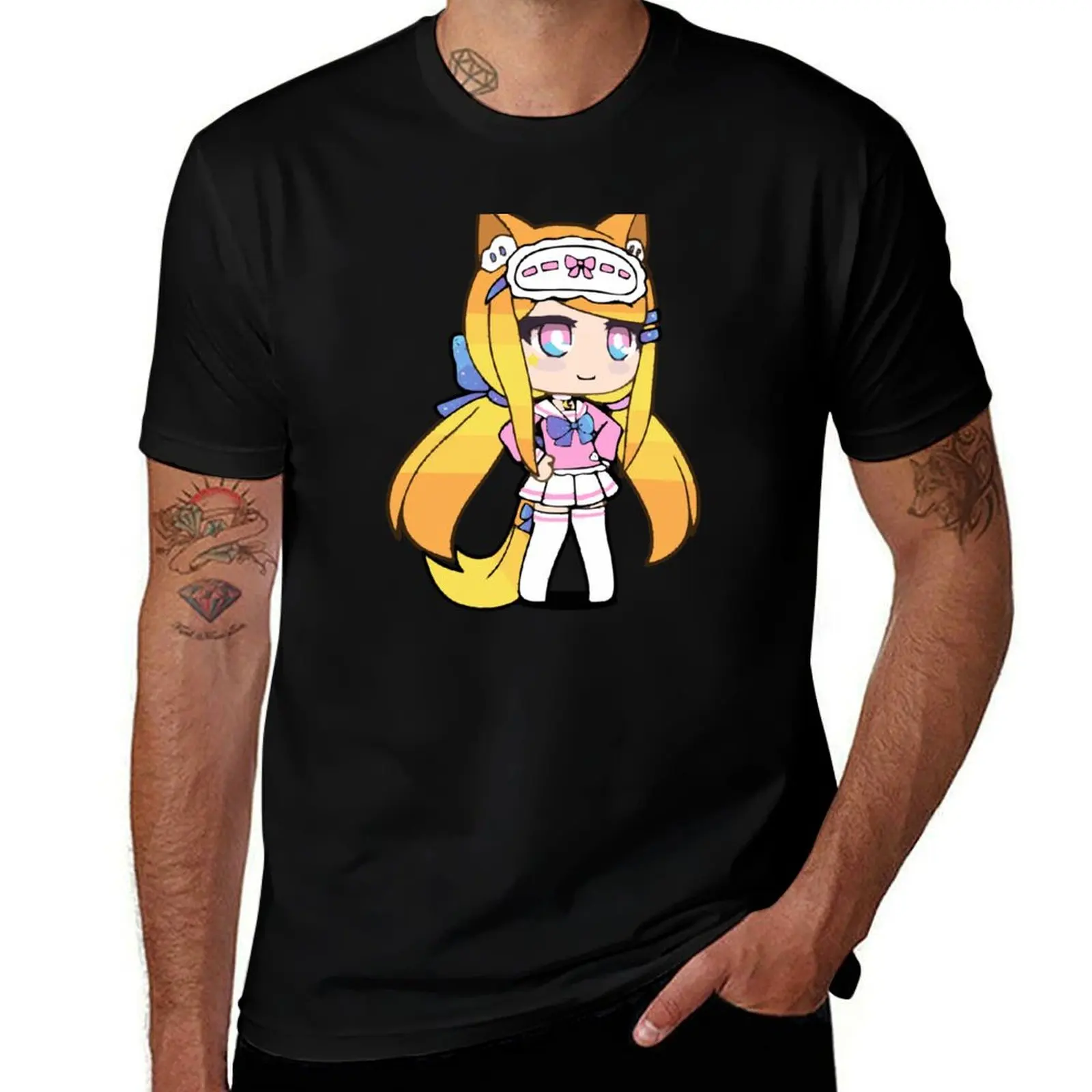 Футболка Gacha Life Senpaibuns большая футболка с рисунком по индивидуальному заказу